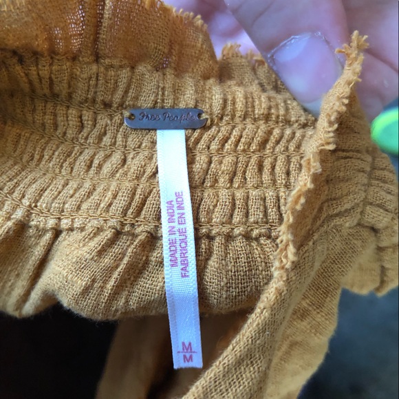 Free People Endless Summer Kini Maxi Dress Crochet Top Halter Tie Gold - Picture 7 of 8